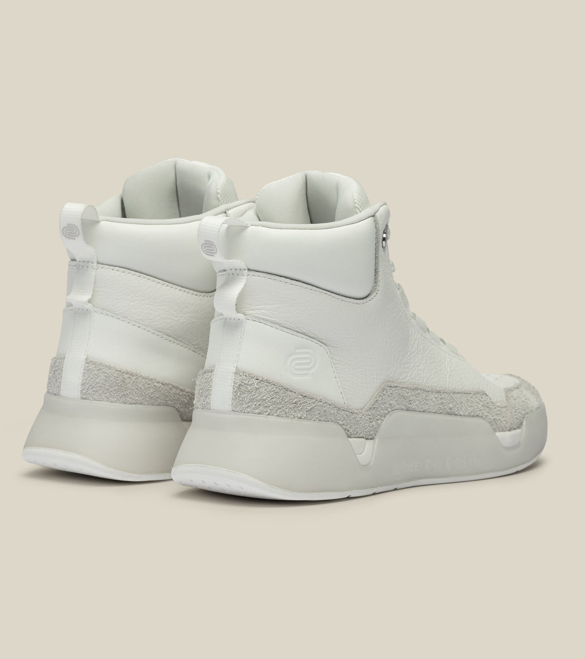 women's high-top leather trainer