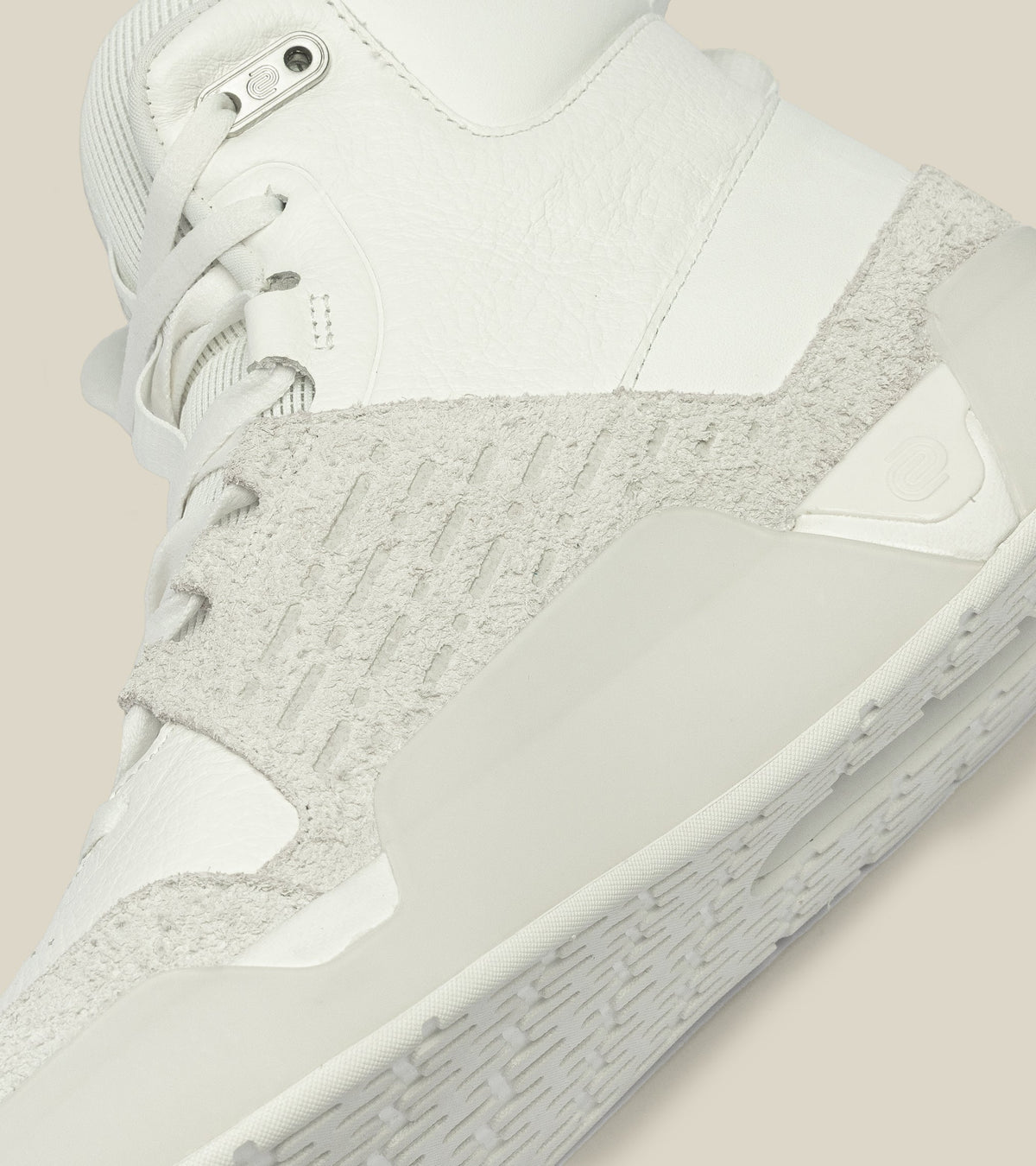 women's high-top leather trainer